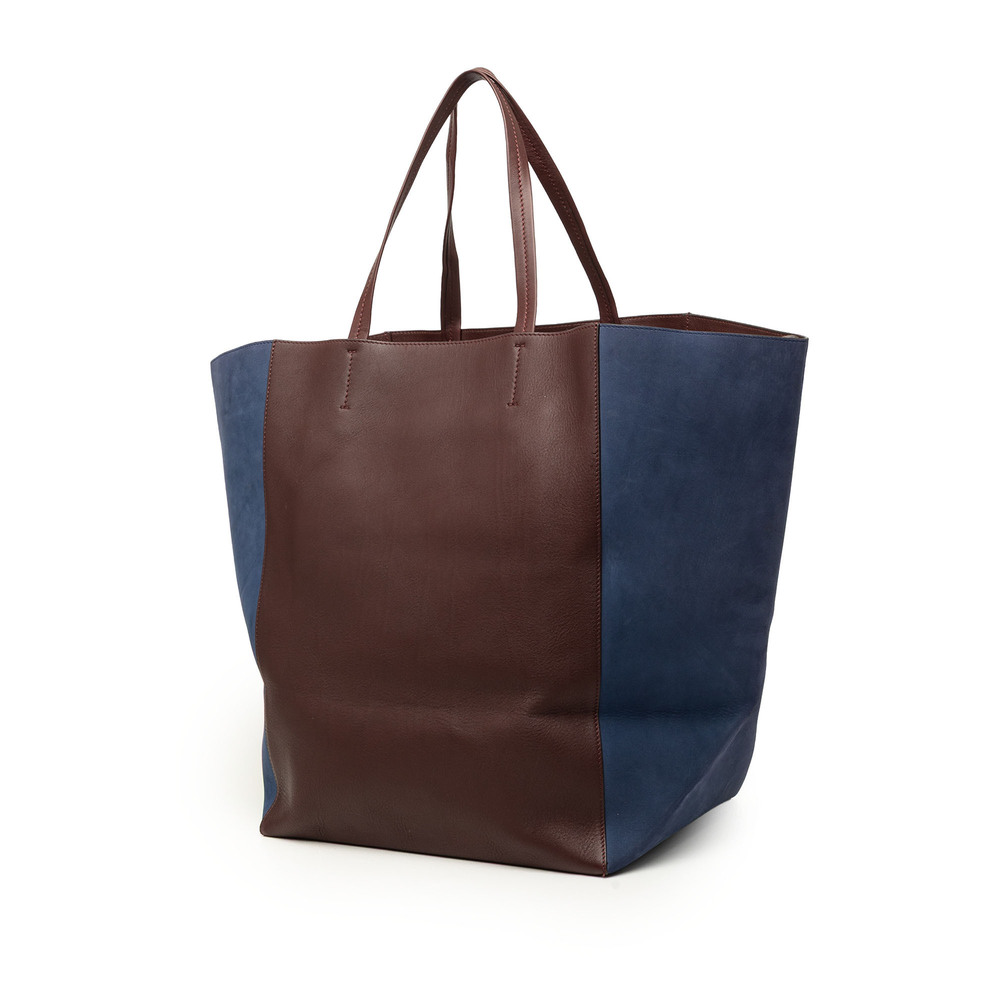 Pre-Loved Celine Large Bicolor Suede and Calfskin Phantom Cabas Tote - Picture 2 of 8